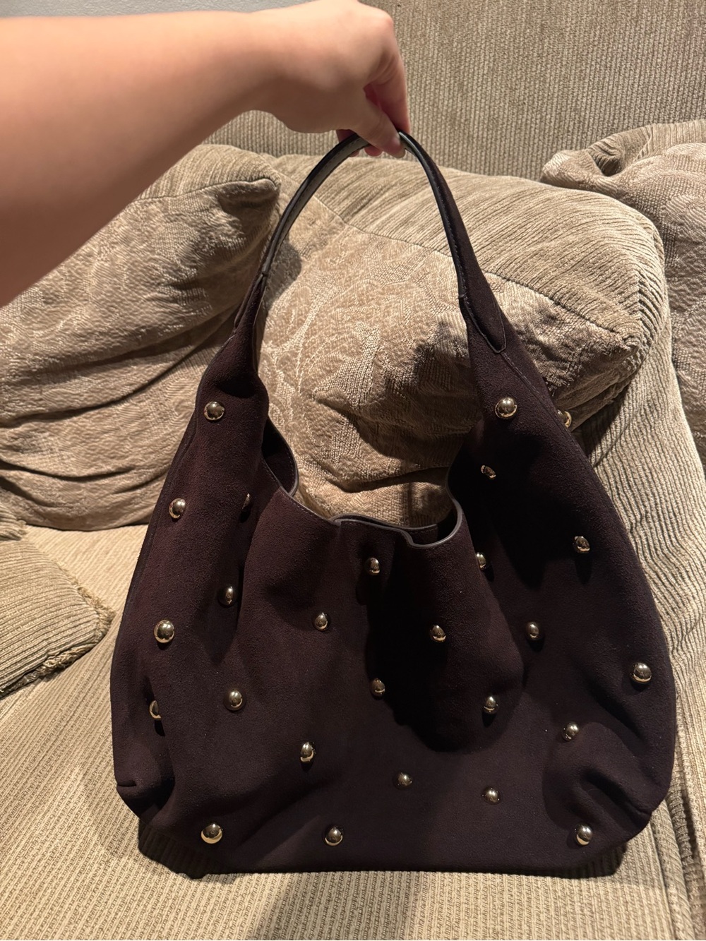 Madewell Miley Studded Hobo Bag